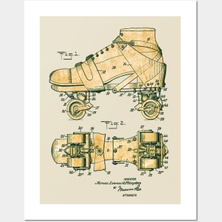 Roller Skates - US Patent Office Posters and Art